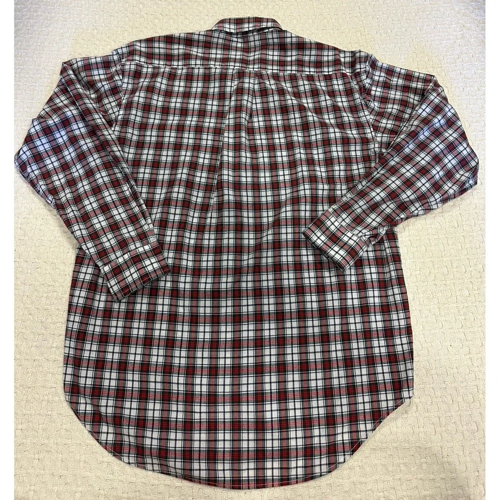 Polo Ralph Lauren‎ Men's Shirt Medium Plaid Button Down Long Sleeve 100% Cotton